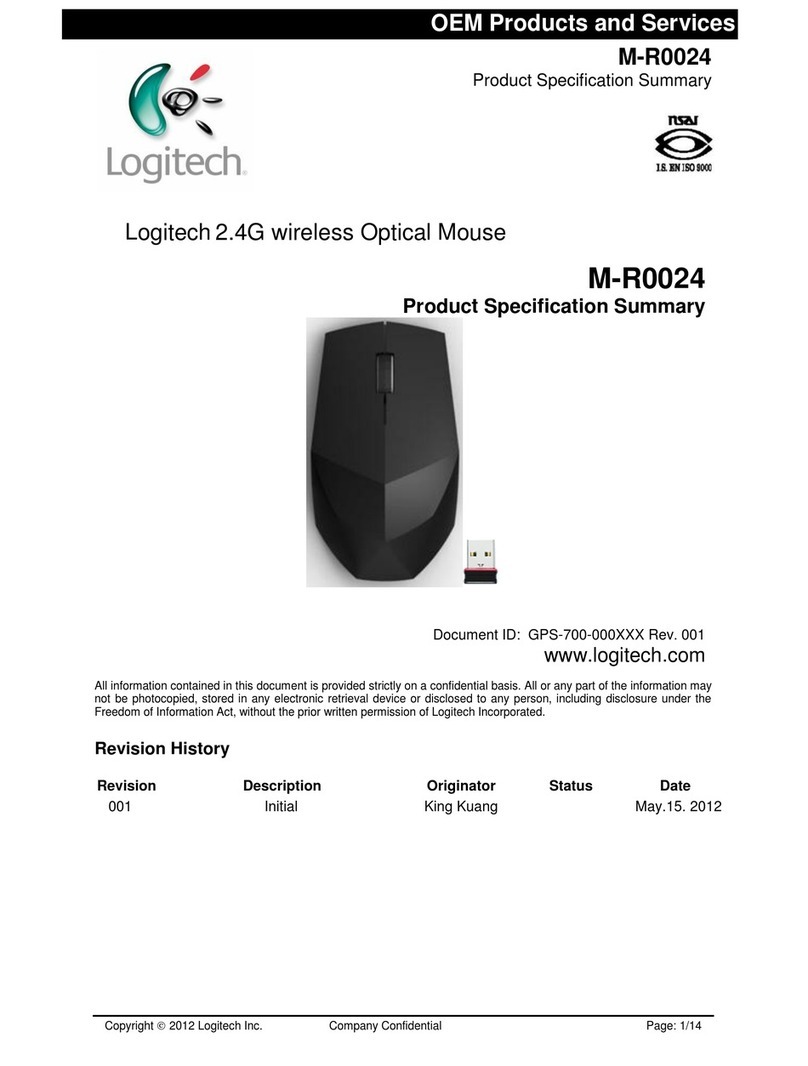 Logitech M-R0024 Product specification