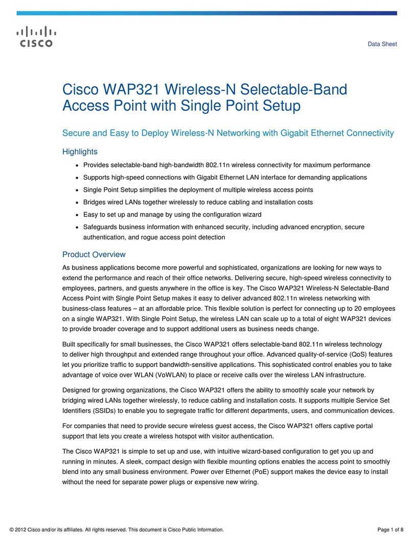 Cisco WAP321 datasheet