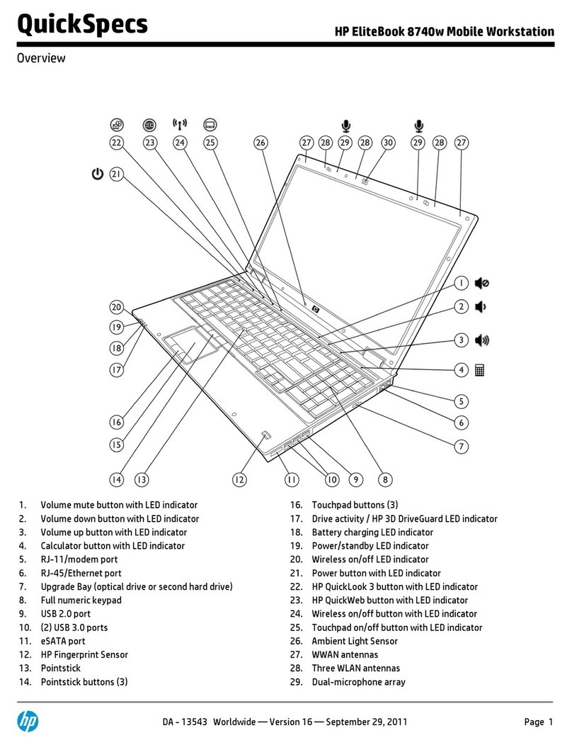HP EliteBook 8740W User instructions