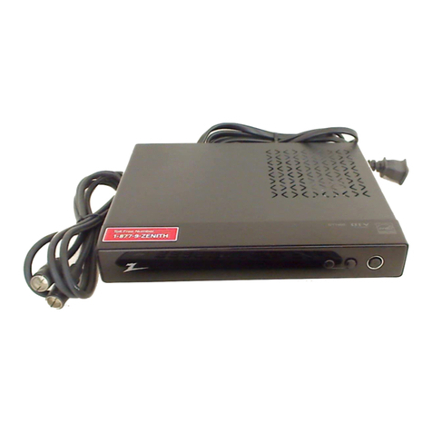 Zenith DTT901 Installation and operating guide