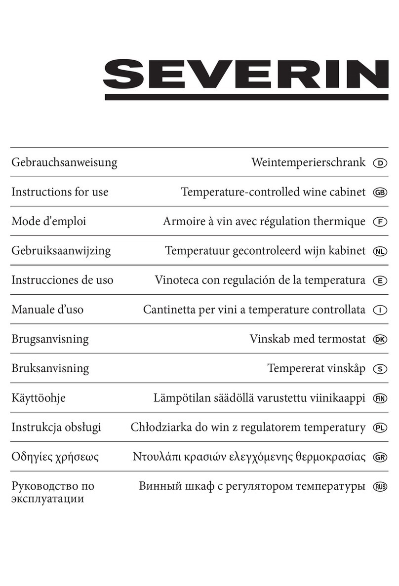 SEVERIN Temperature-controlled wine cabinet Instructions for use