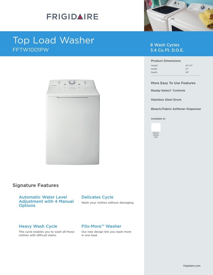 Frigidaire FFTW1001PW? User manual