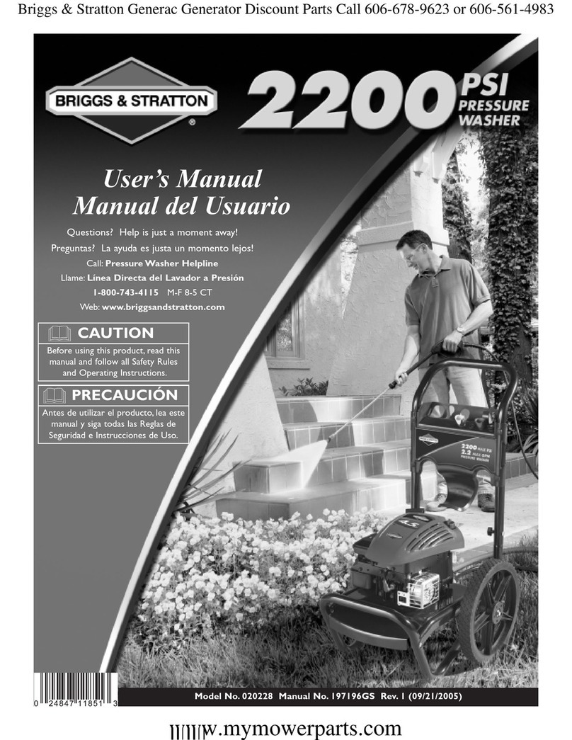 Briggs & Stratton 20228 User manual Briggs & Stratton 20228 User manual