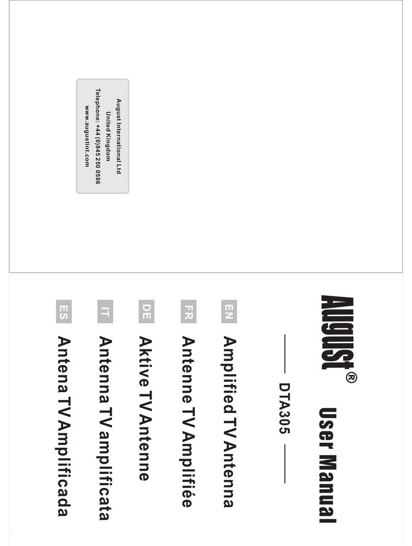 August DTA305 User manual