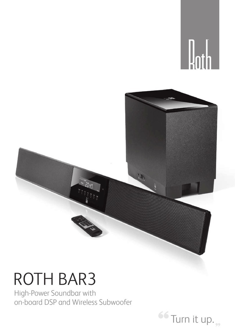 Roth Audio BAR3 user manual
