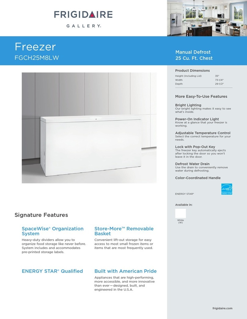 Frigidaire FGCH25M8LW Dimension Guide