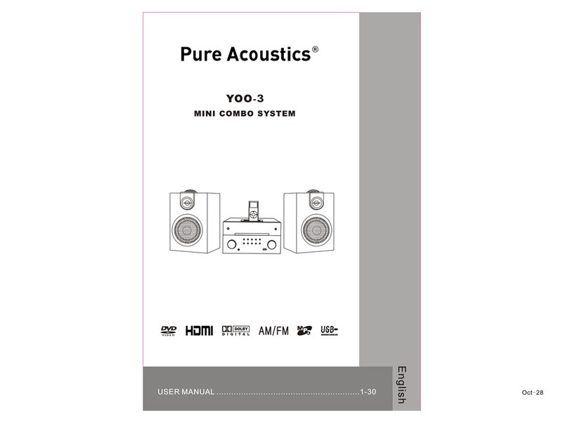 Pure Acoustics YOO-3 user manual