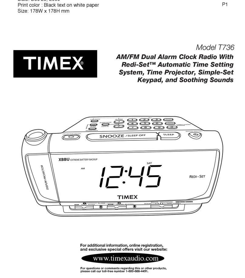 Timex T736 User manual Timex T736 User manual