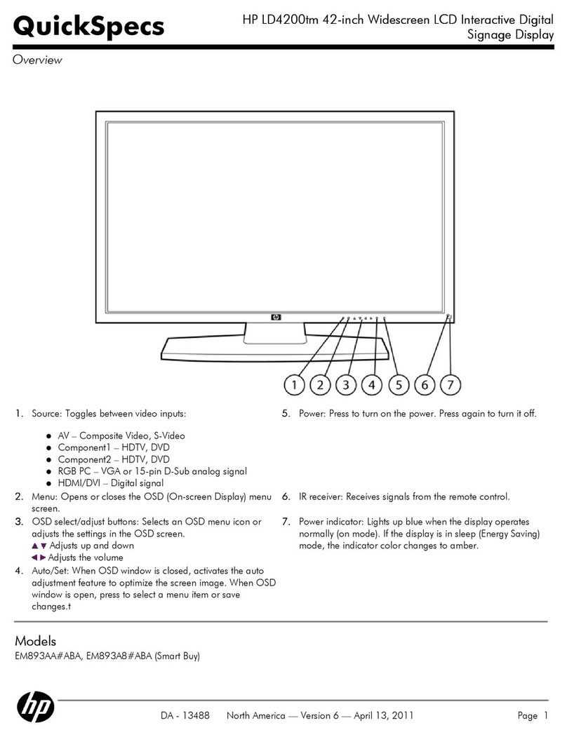 HP LD4200TM User instructions HP LD4200TM User instructions