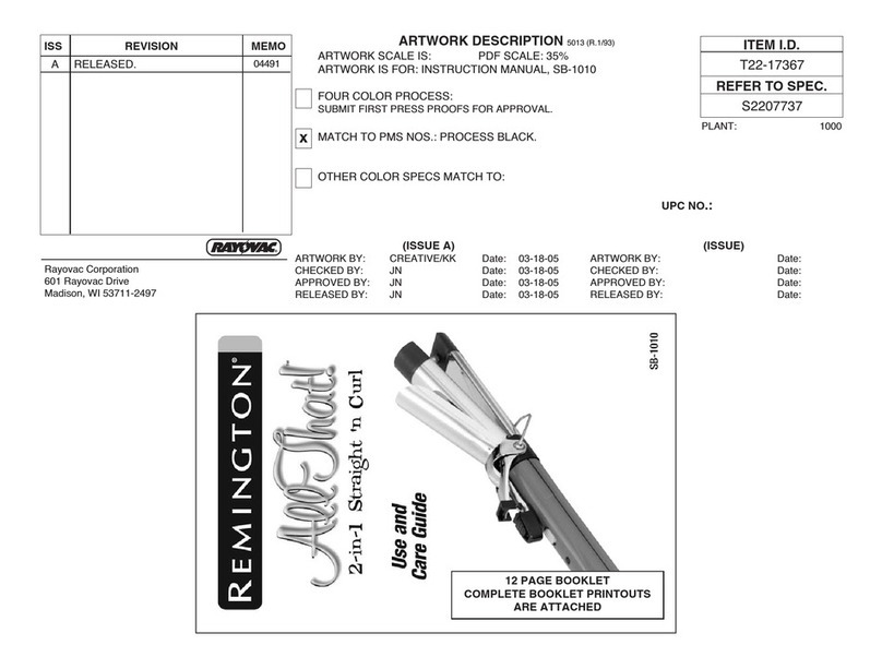 Remington All Shot! SB-1010 User manual