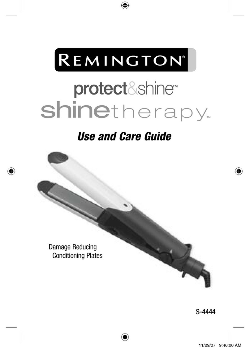 Remington ShineTherapy S-4444 Use and care guide