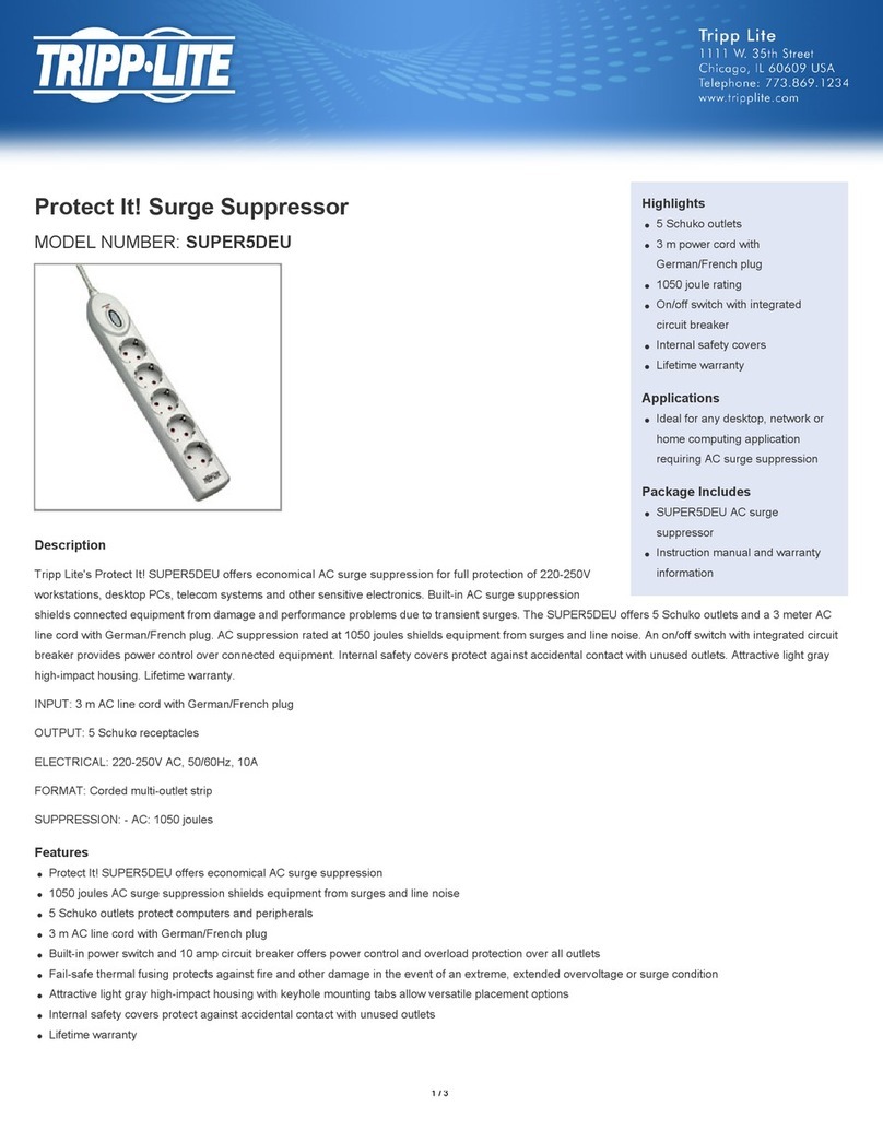 Tripp Lite SUPER5DEU Specifications