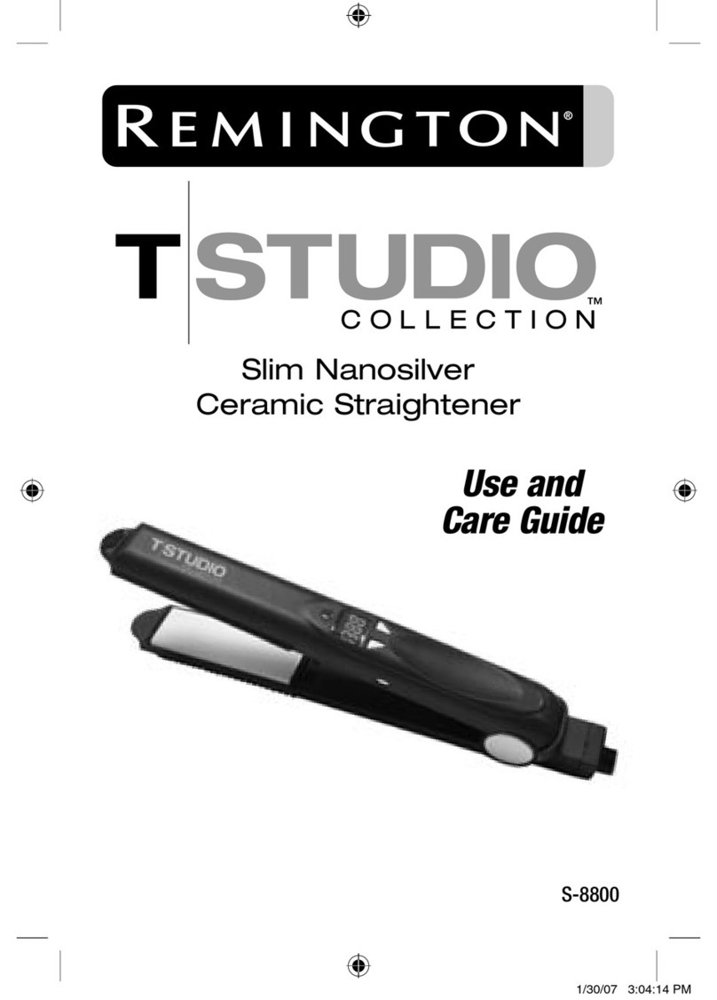 Remington TStudio S-8800 User manual