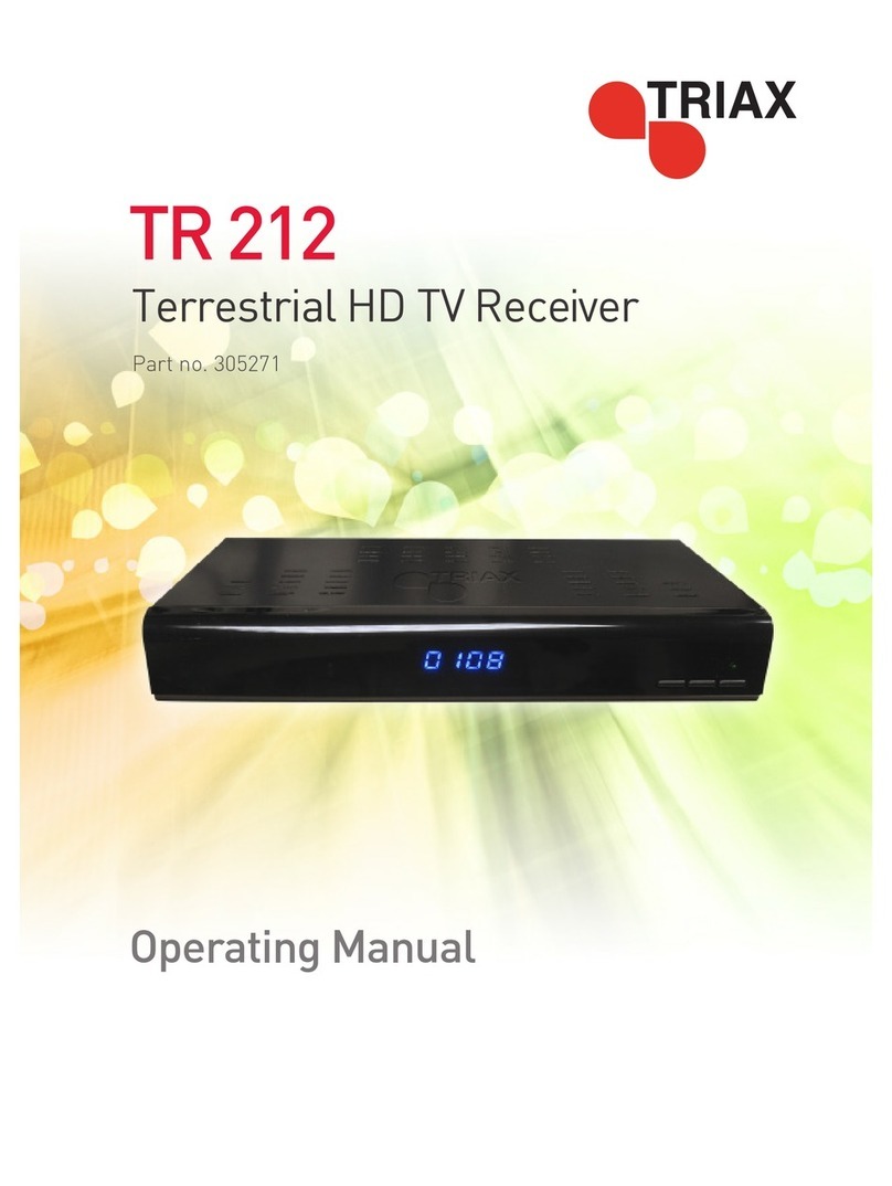 Triax TR 212 operating manual