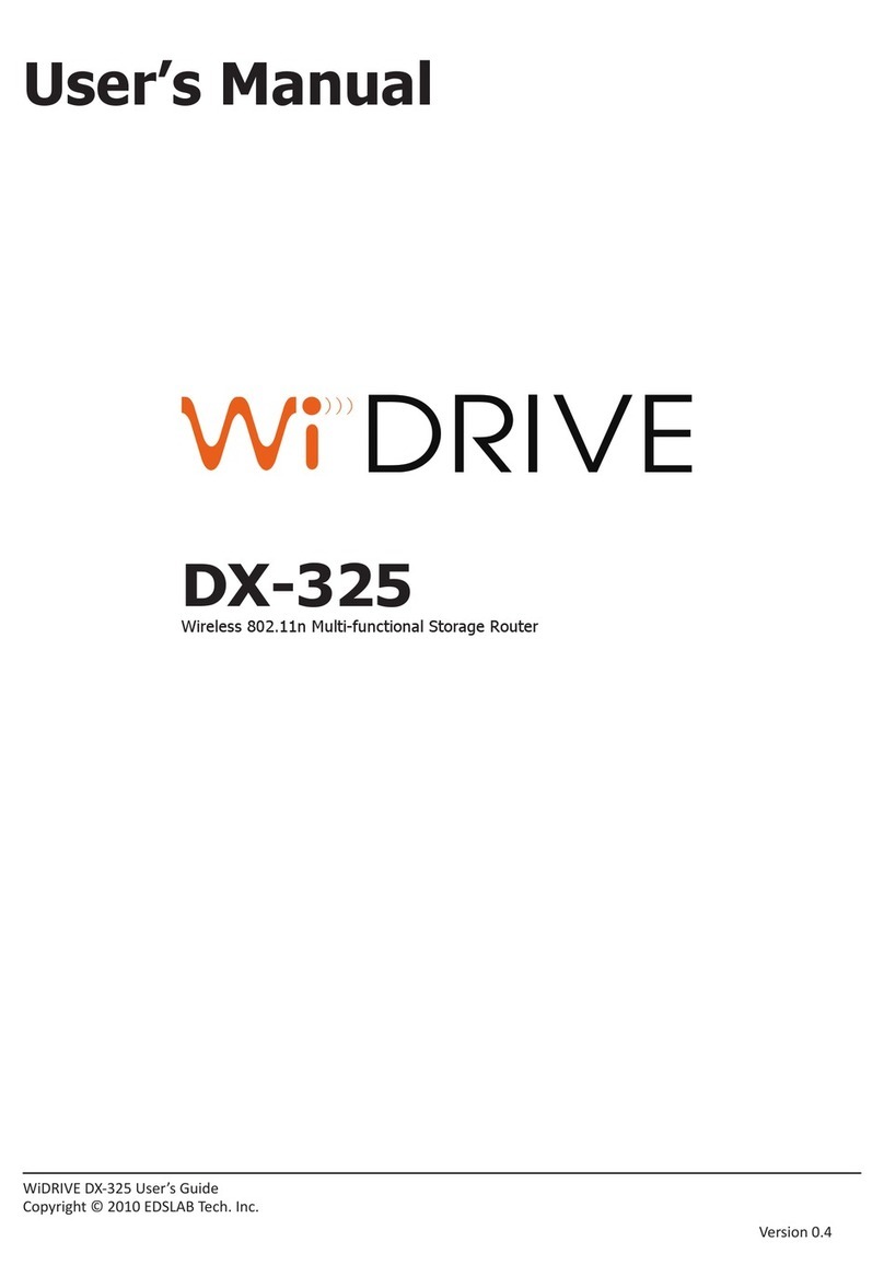 WiDrive DX-325 user manual