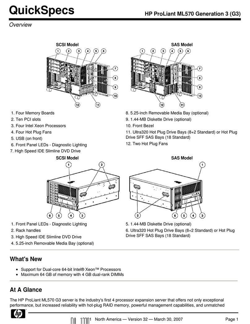 HP ML570 - ProLiant - G2 User instructions