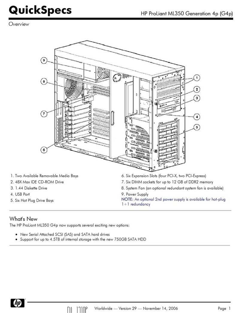 HP ML350 - ProLiant - G2 User instructions