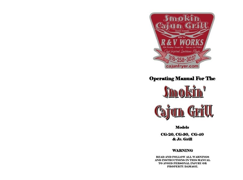 R&V Works Smokin' Cajun Grill CG-30 operating manual