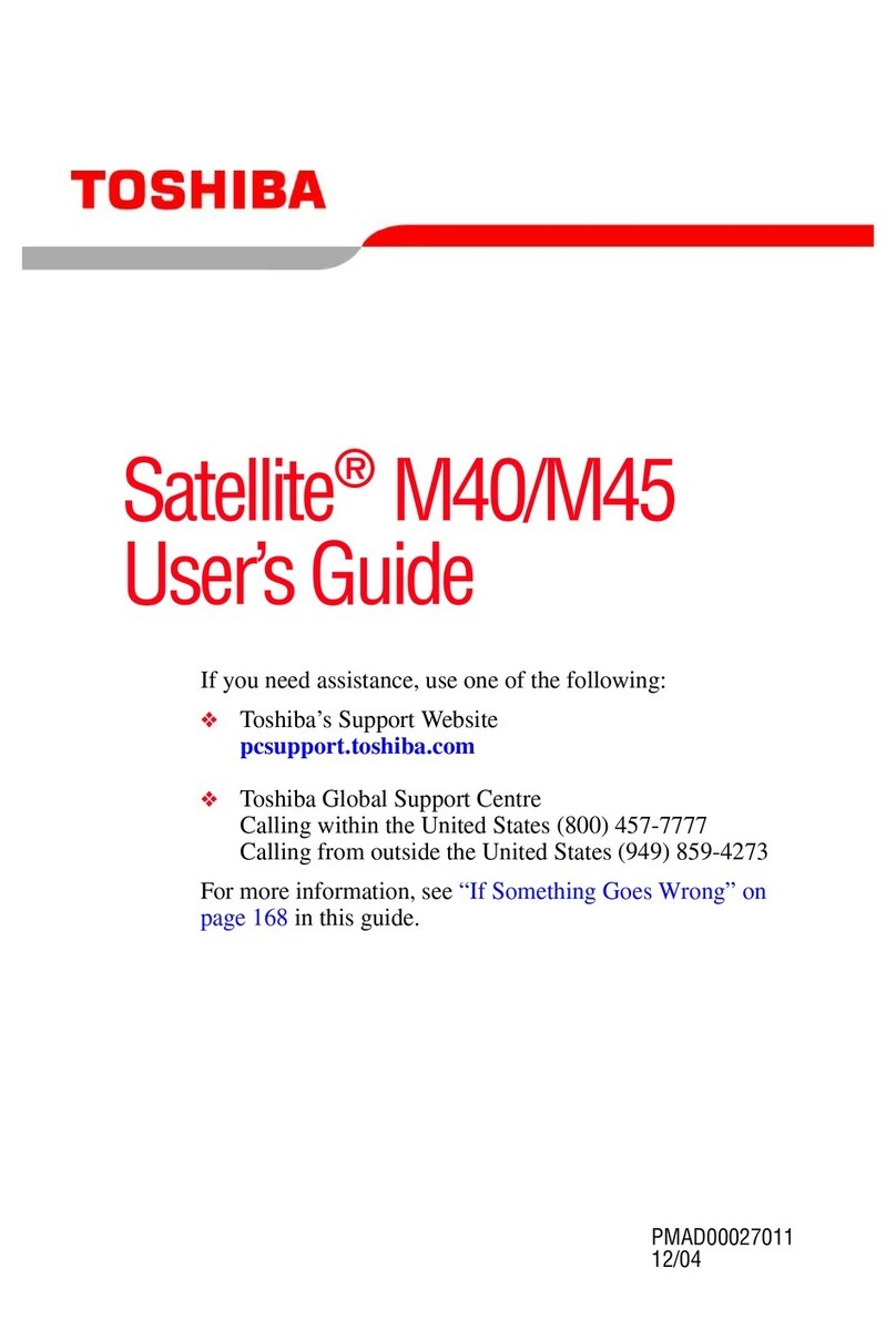 Toshiba Satellite M45 user guide