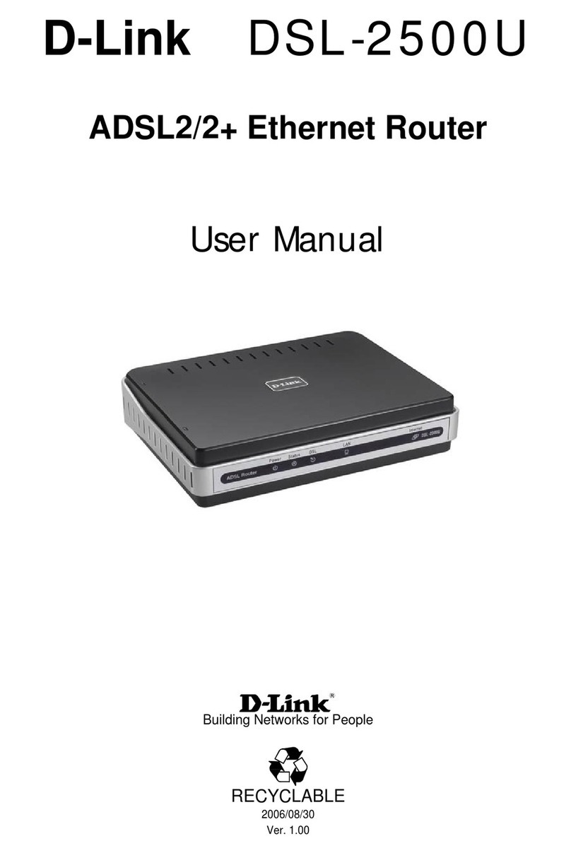 D-Link DSL-2500U User manual D-Link DSL-2500U User manual