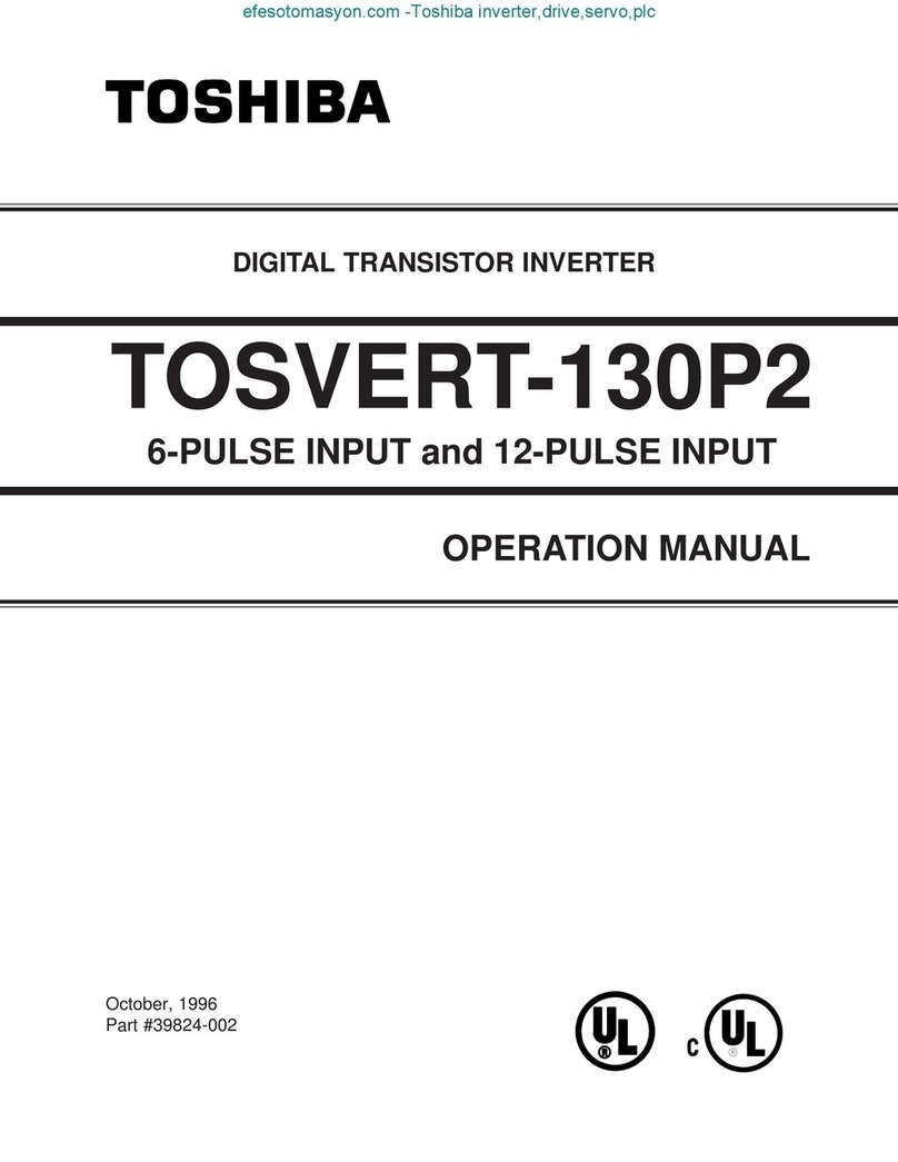 Toshiba TOSVERT-130P2 User manual