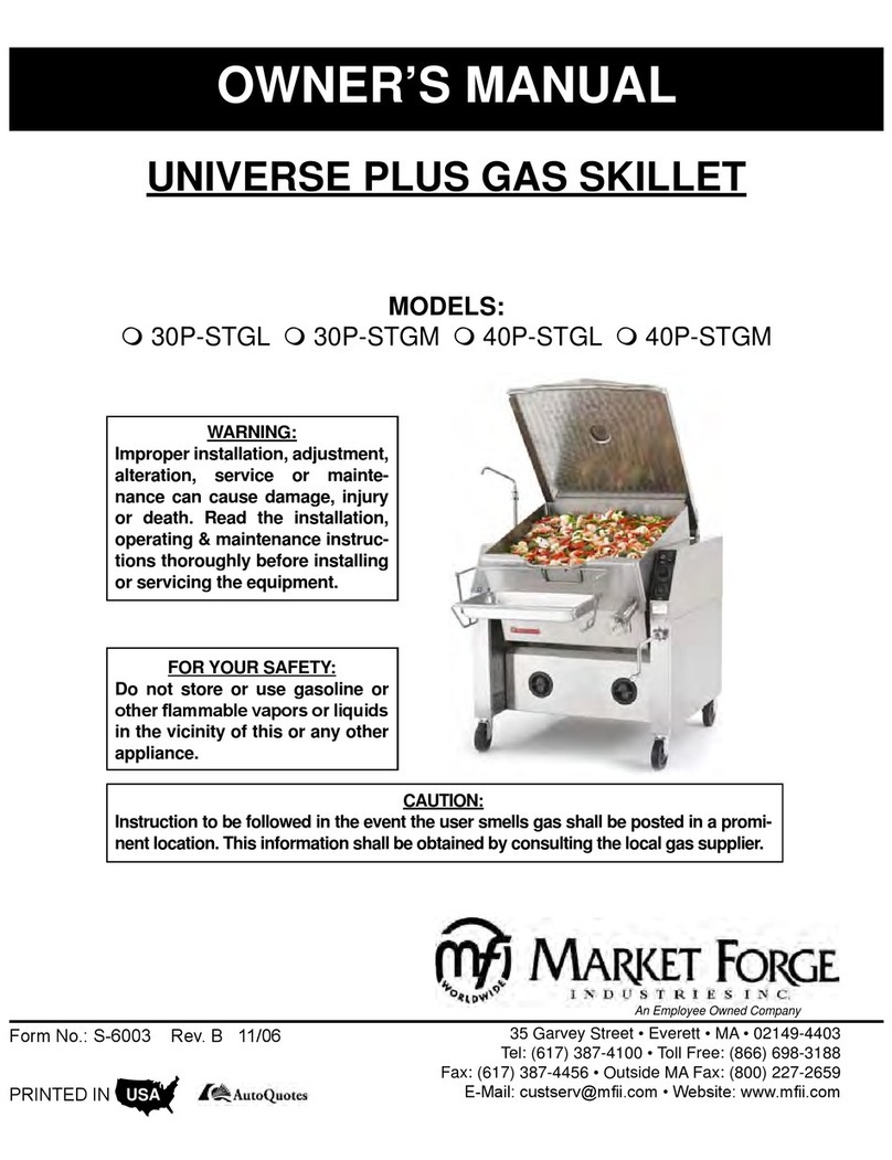 Market Forge Industries 30P-STGL User manual