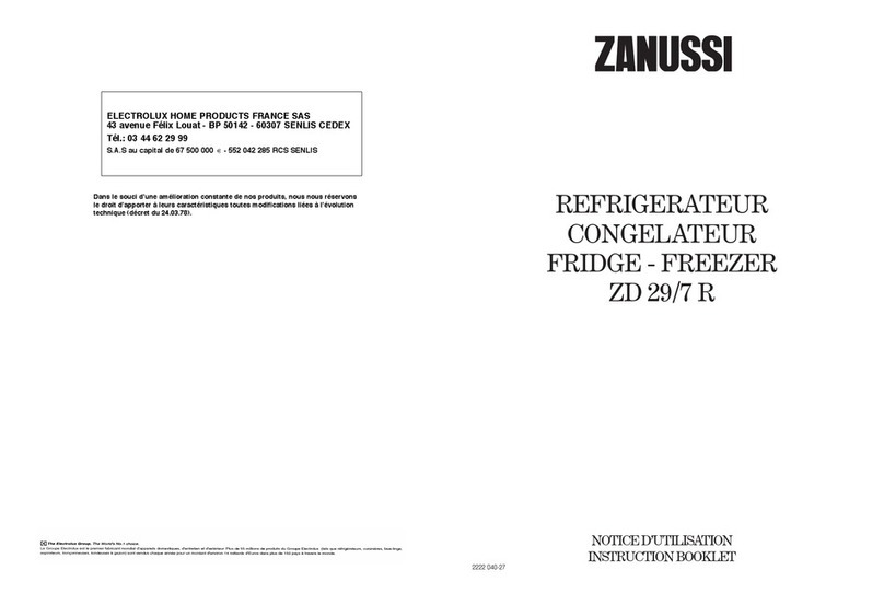 Zanussi ZD 29/7 R Instruction booklet