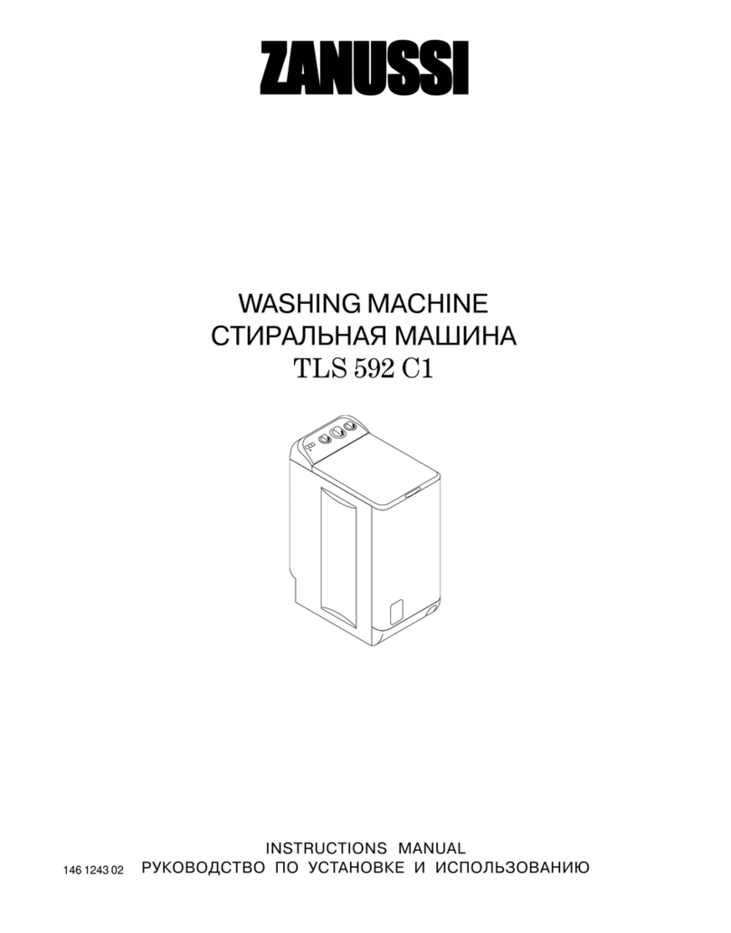 Zanussi TLS592C1 User manual