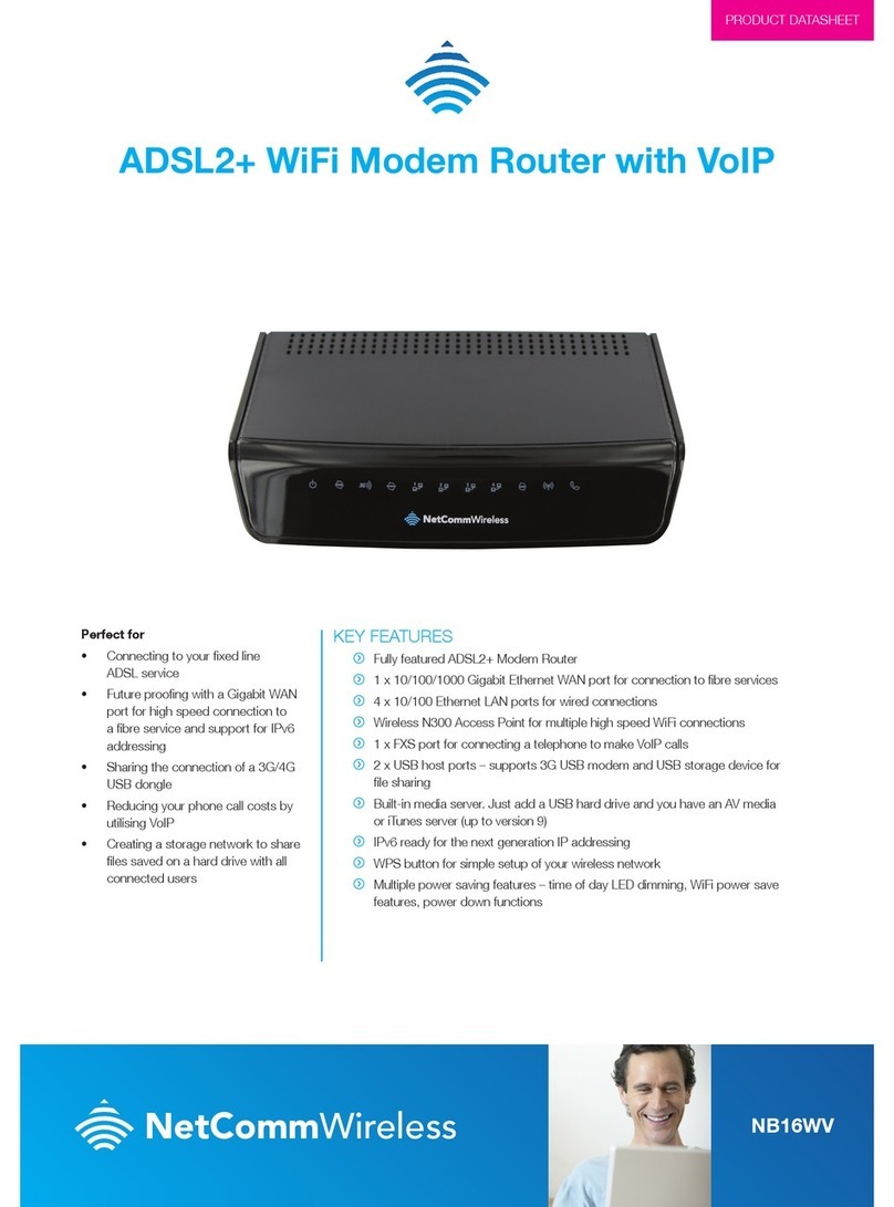 NetComm NB16WV Product data sheet