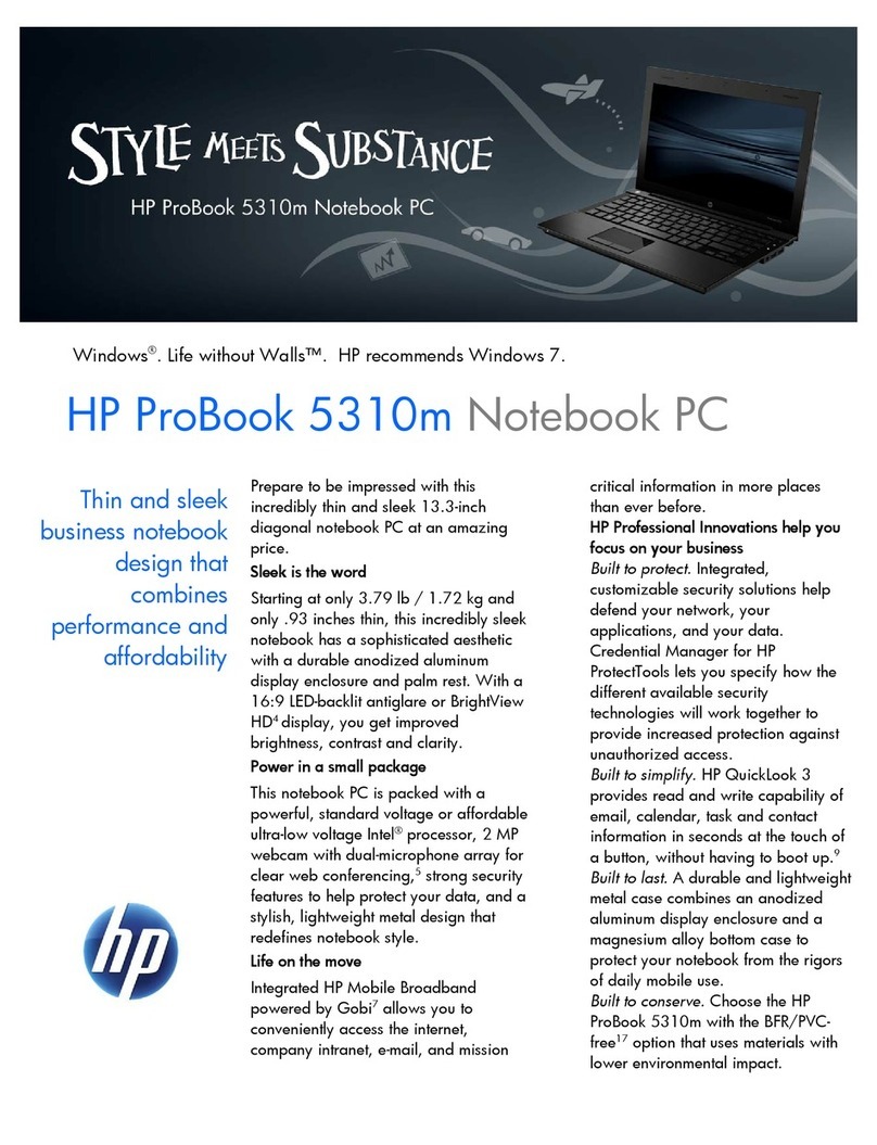 HP ProBook 5330m Parts list manual