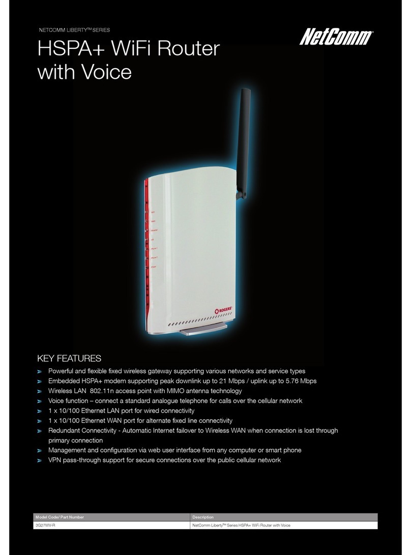 NetComm 3G27WV-R Operational manual