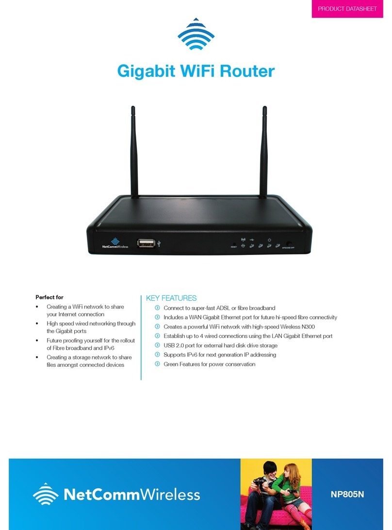 NetComm VELOCITY NP805N Operational manual NetComm VELOCITY NP805N Operational manual