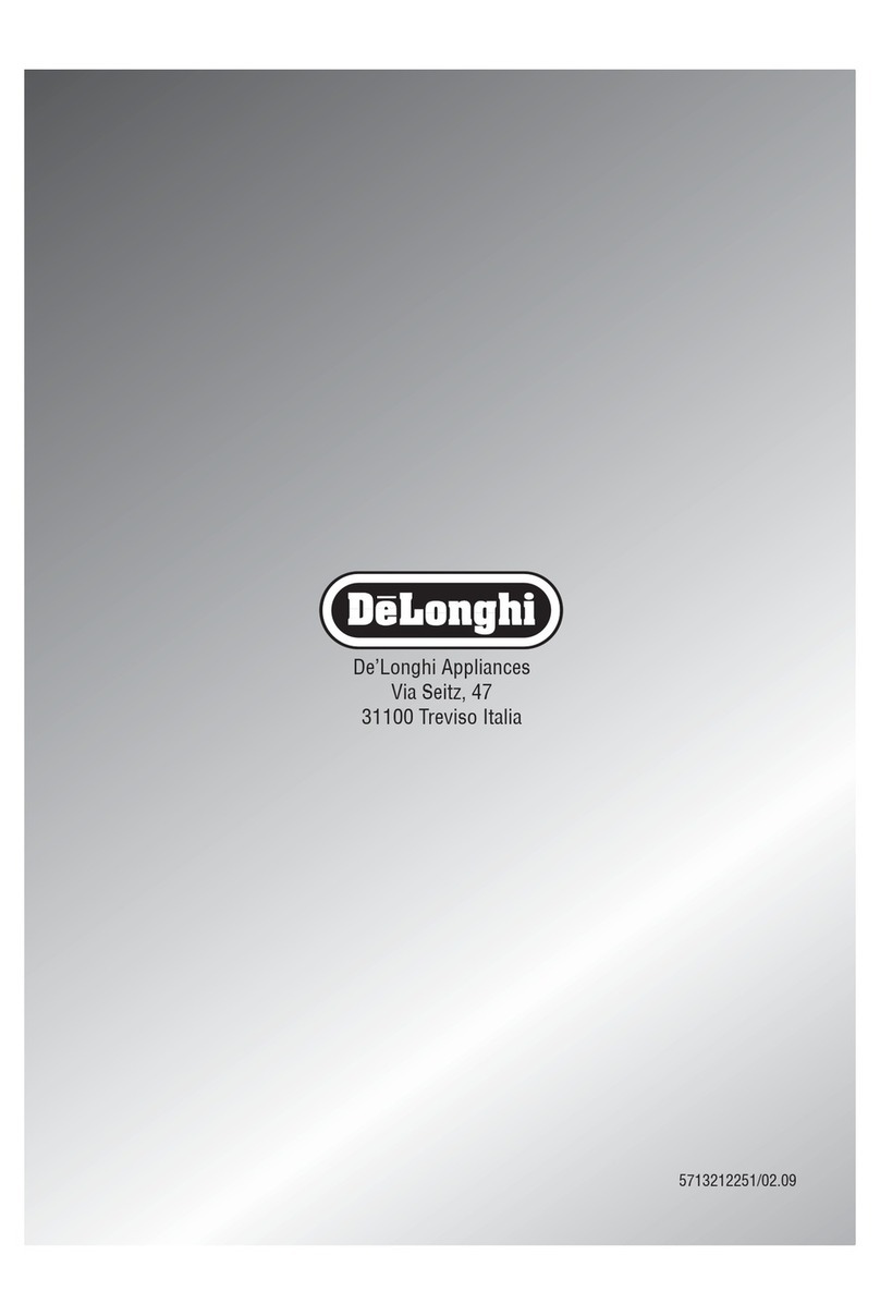 DeLonghi Coffee machine Instructions for use