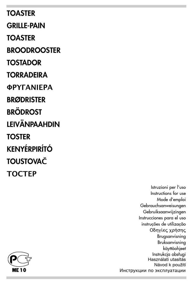 DeLonghi TOASTER User manual