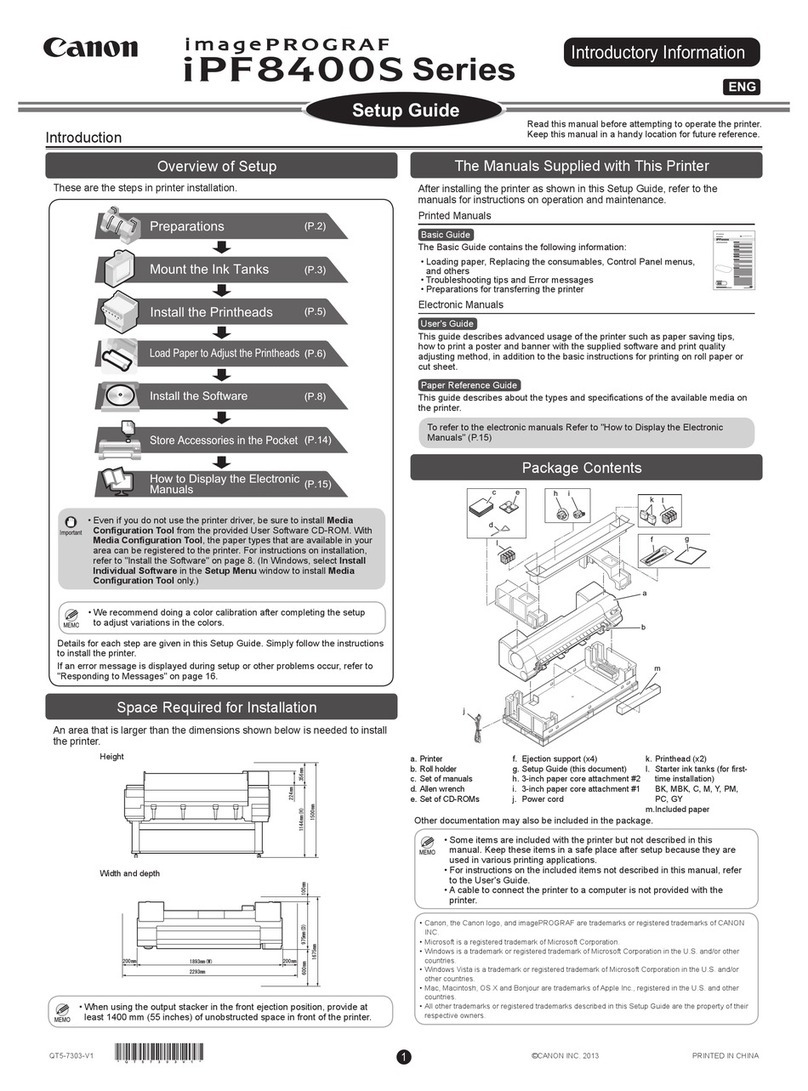 Canon iPF8400S Series User manual