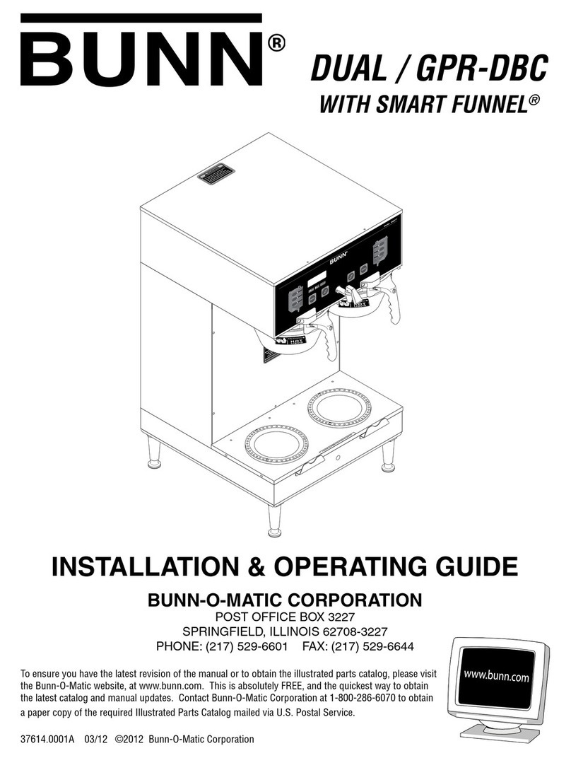 Bunn DUAL / GPR-DBC Troubleshooting guide