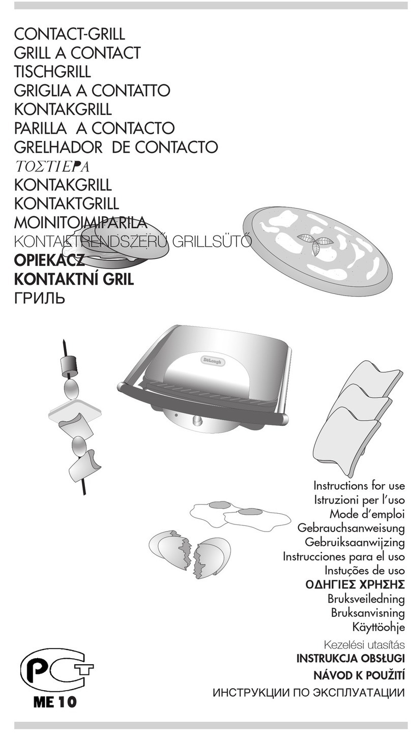 DeLonghi CONTACT-GRILL User manual