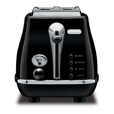 DeLonghi TOASTER User manual