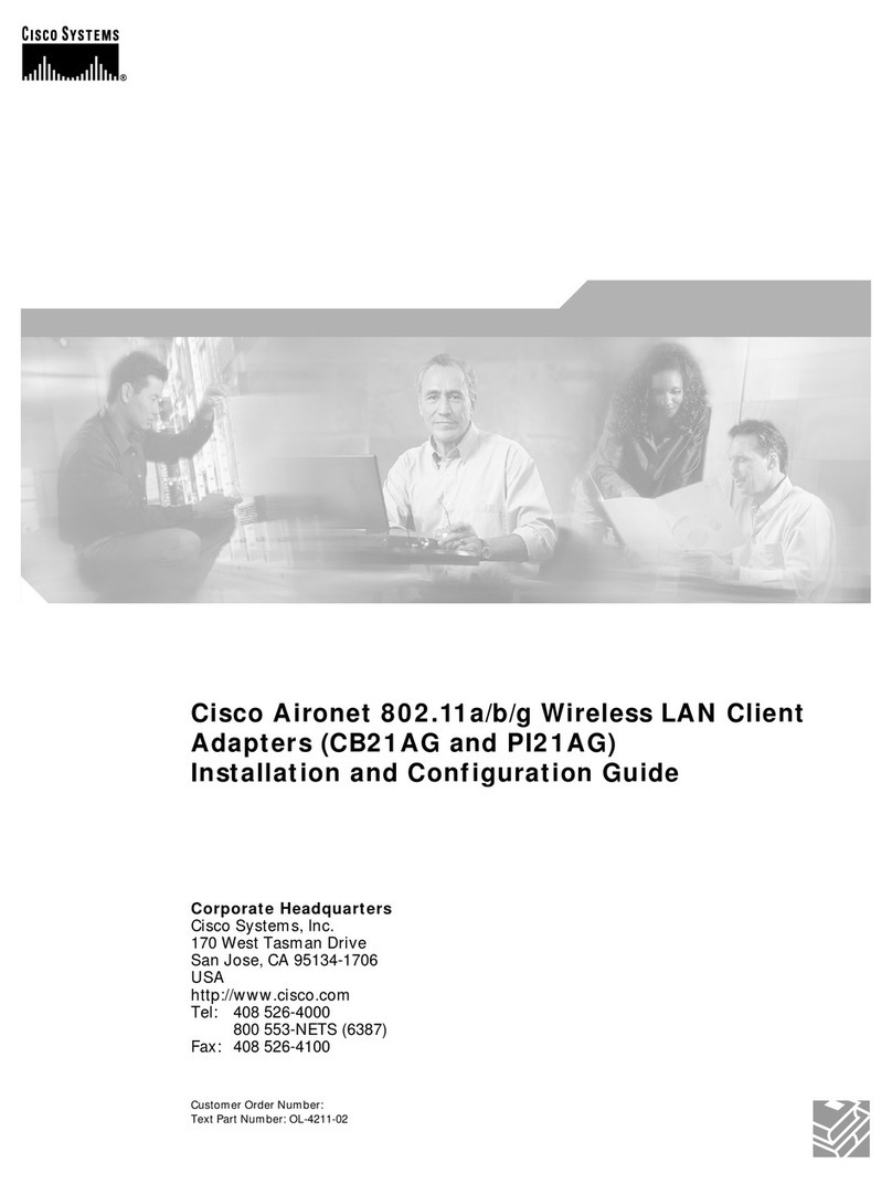 Cisco AIRONET CB21AG Operator's manual
