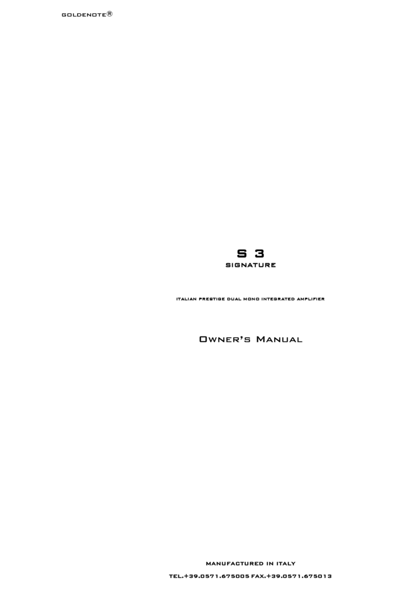 Goldenote S3 owner's manual