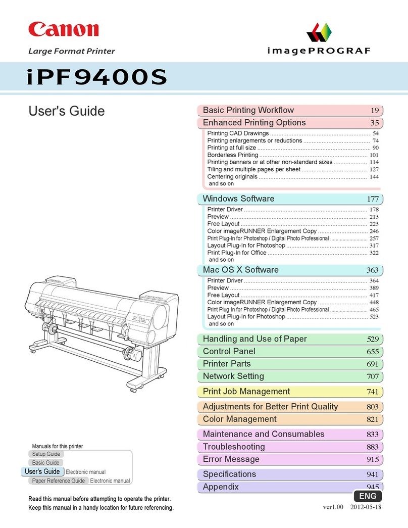 Canon imagePROGRAF iPF9400S User manual