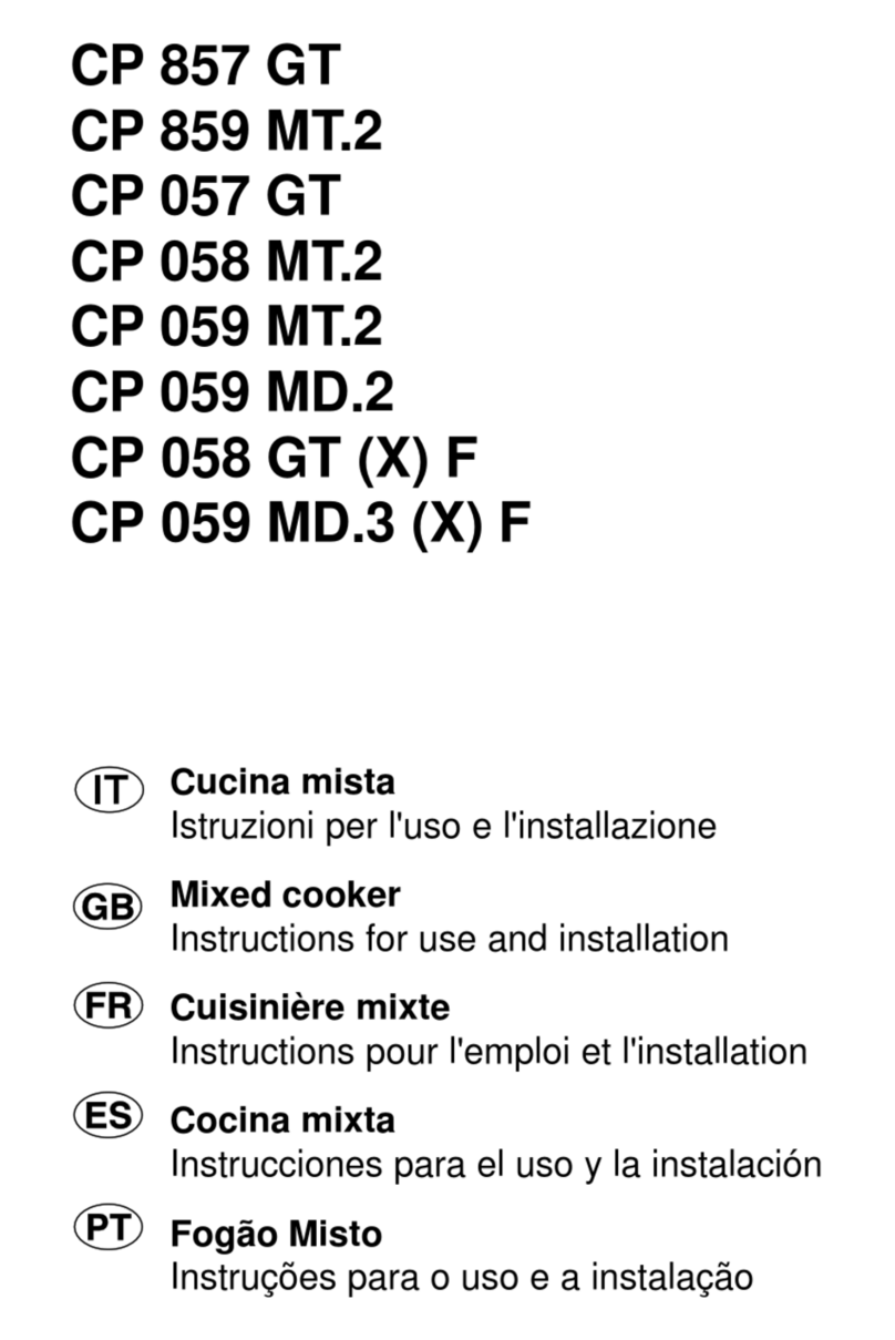 Merloni CP 057 GT Instructions for use and installation