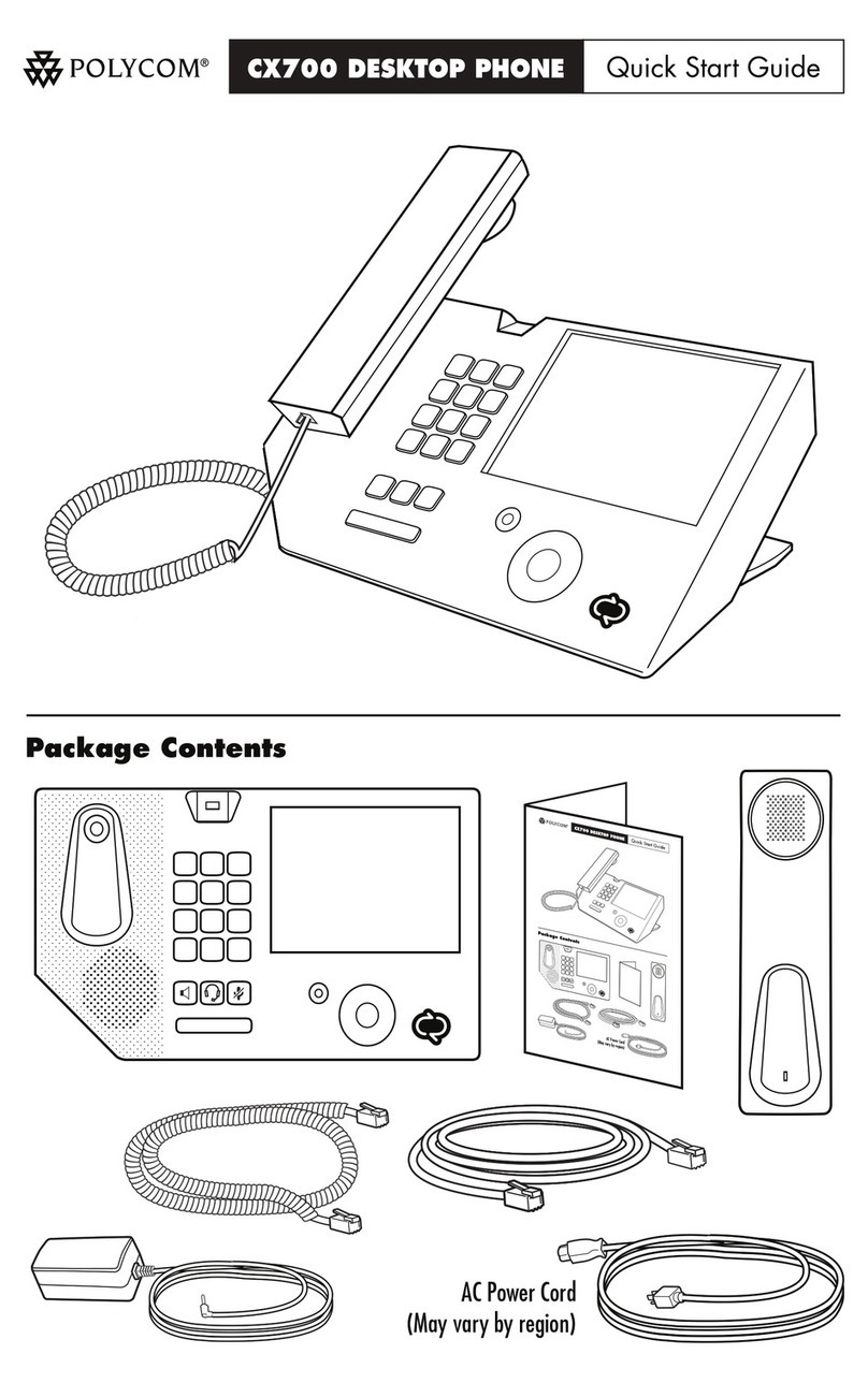 Polycom CX700 quick start guide