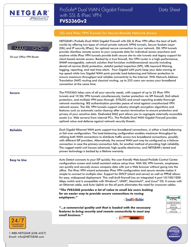 NETGEAR FVS336Gv2 - ProSafe Dual WAN Gigabit... User manual