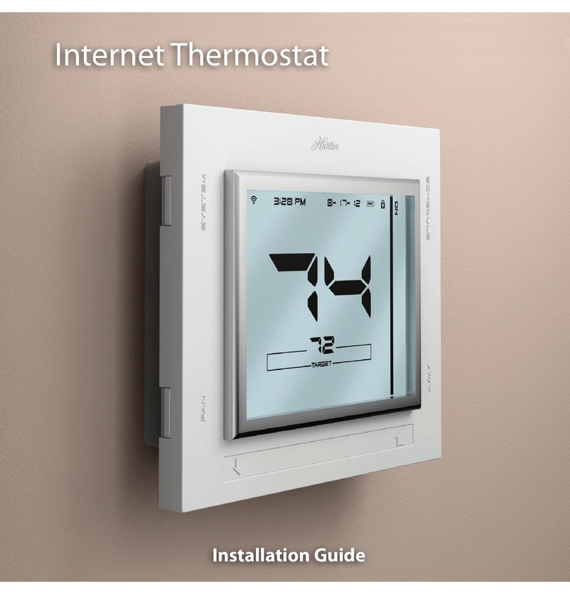 Hunter Internet Thermostat installation guide