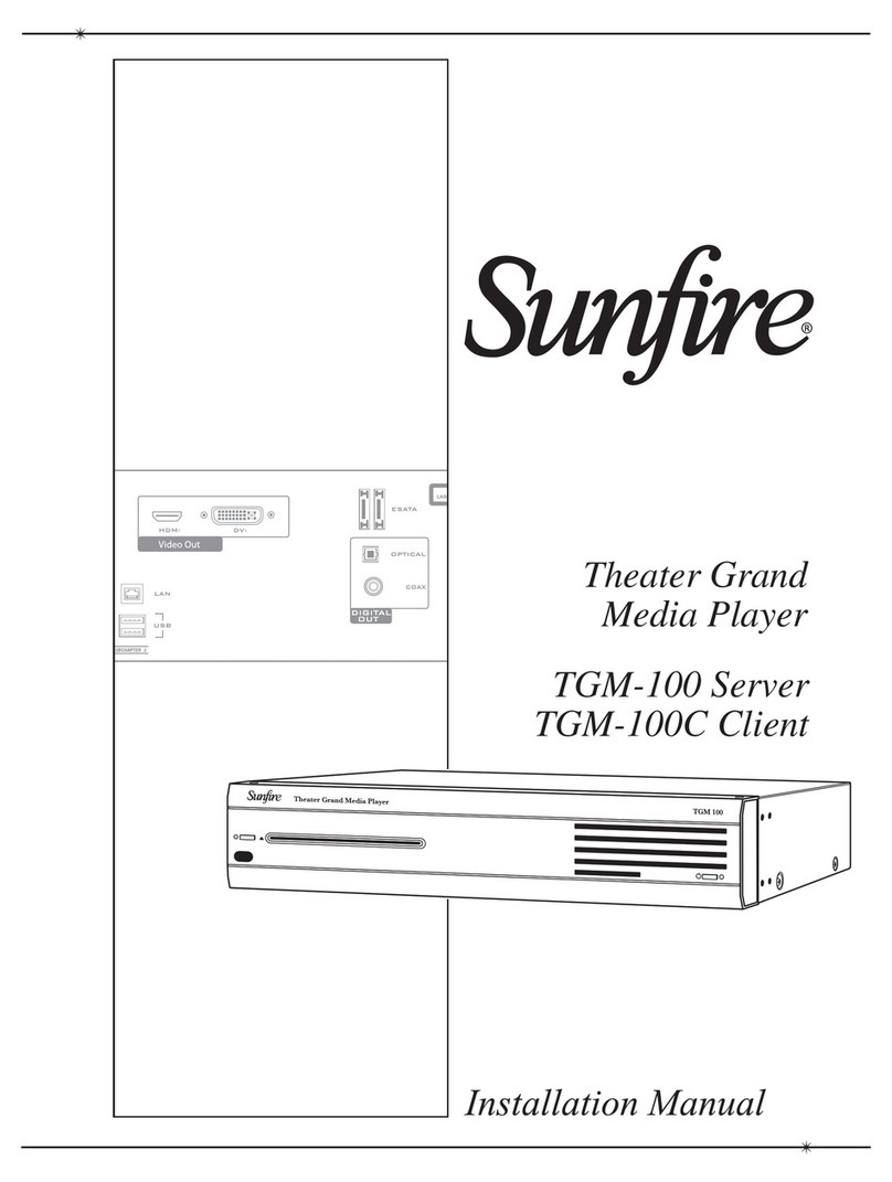 Sunfire TGM-100 Server installation manual