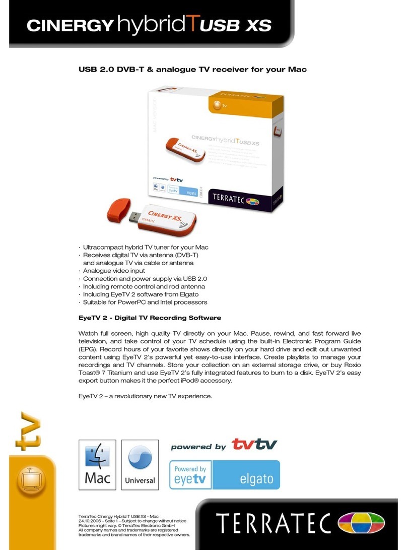 TerraTec Cinergy Hybrid T USB XS Hardware and driver User manual