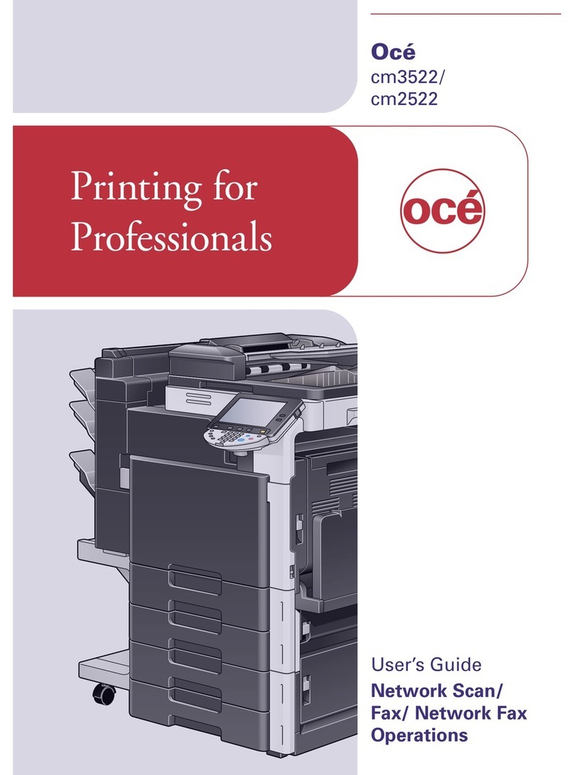 Oce cm3522 User manual