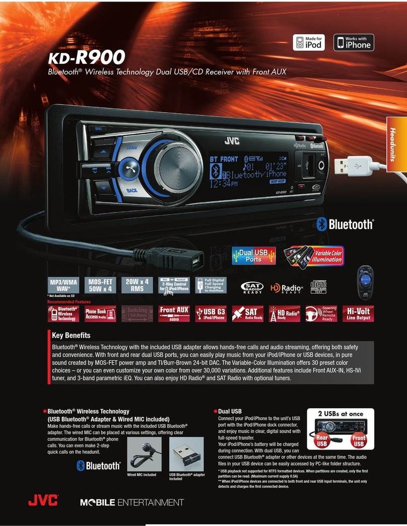 JVC KD-R900 Specification sheet