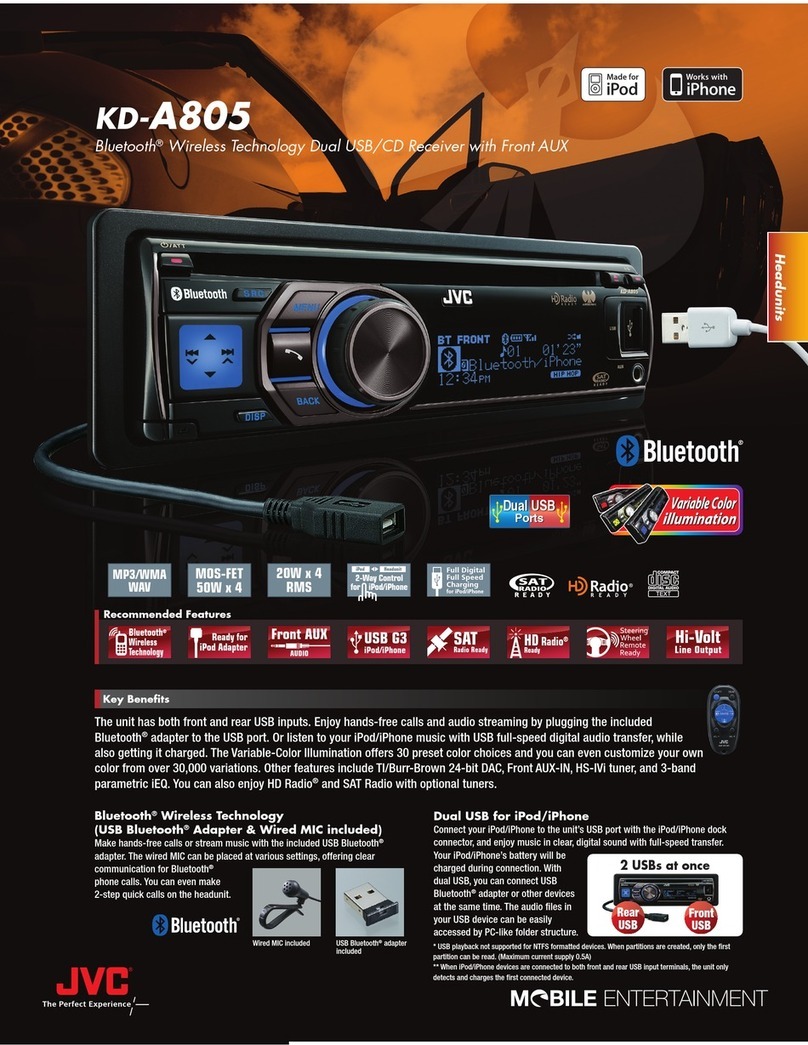 JVC KD-A805 User manual